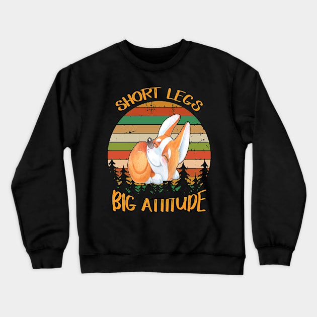 Short Legs Big Attitude (262) Crewneck Sweatshirt by Darioz